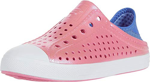 Skechers Girls  Cali Gear Water Shoe  Pink-Blue  2 Medium US