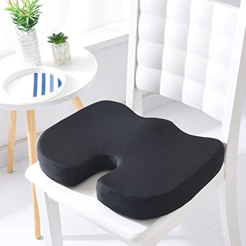 Seat Cushion Pillow for Office Chair  Lumbar Support Pillow  Orthopedic Memory Foam  Pillow for Back Support  Ergonomic Design  Foam Cushion for Car Seat  Wheelchair  Office Chair  Breathable