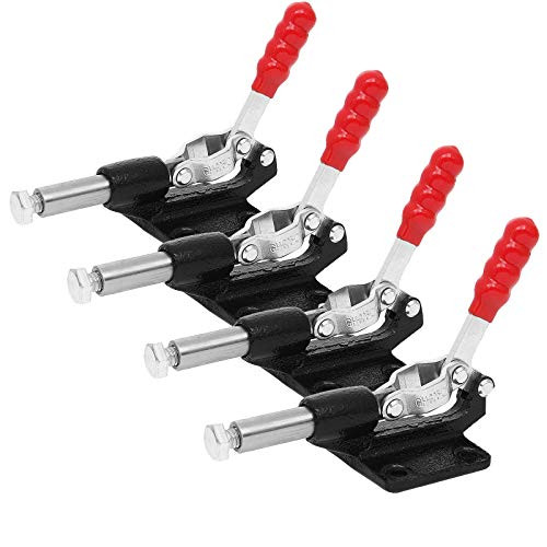 4 PCS Push Pull Adjustable Toggle Clamp  Quick Release Hand Tool for Woodworking  500Lbs Holding Capacity Toggle Latch  GH-305C Stroke Clamp for Welding  32MM