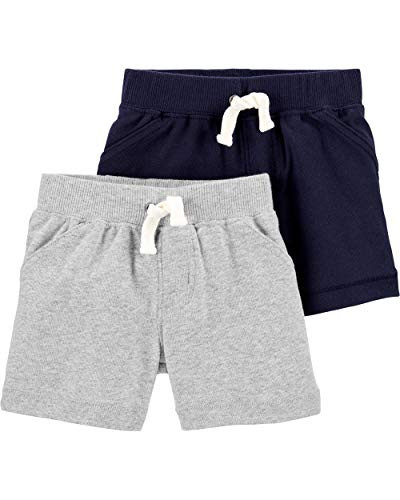Carter s Baby Boys  2-Pack Shorts 24 Months  Navy-Heather
