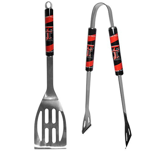 NCAA Siskiyou Sports Fan Shop Texas Tech Red Raiders 2 pc Steel BBQ Tool Set One Size Team Color NCAA Siskiyou Sports Fan Shop Texas Tech Red Raiders 2 pc Steel BBQ Tool Set One Size Team Color