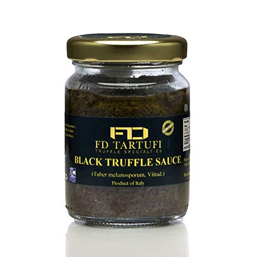 FD TARTUFI Black Truffle Sauce 80g 2-82oz Tuber Melanosporum Gourmet Sauce Kosher non gmo Made in Italy Mushrooms Truffles Specialty Food FD TARTUFI Black Truffle Sauce 80g 2-82oz Tuber Melanosporum Gourmet Sauce Kosher non gmo Made in Italy Mushrooms Truffles Specialty Food