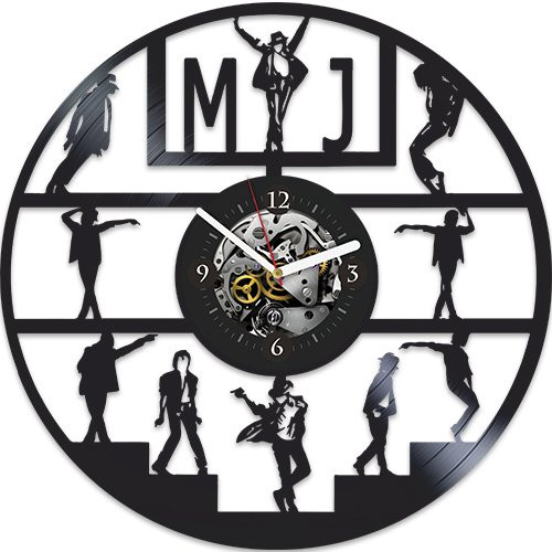 Michael Jackson, Michael Jackson Gift For Man, Wall Clock Vintage Michael Jackson New Year Gift, Michael Jackson Vinyl Wall Clock, Jackson Xmas Gift, Wall Clock Large, Michael Jackson Gift For Man