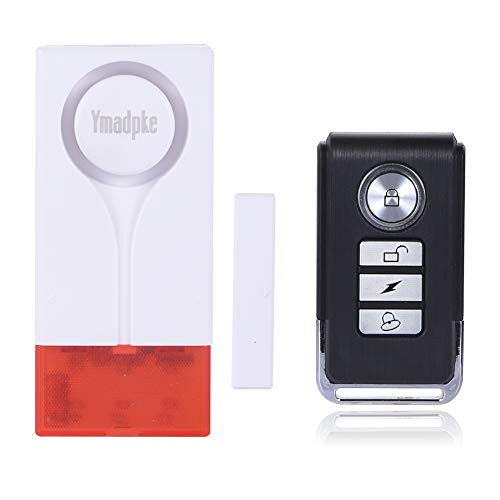 Door and Window Alarms Sensors  Remote Door Alarm with Security Strobe Light  Wireless Vibration and Magnetic Alarm Anti-Theft Remote Control Door and Window Security Alarm Without Battery