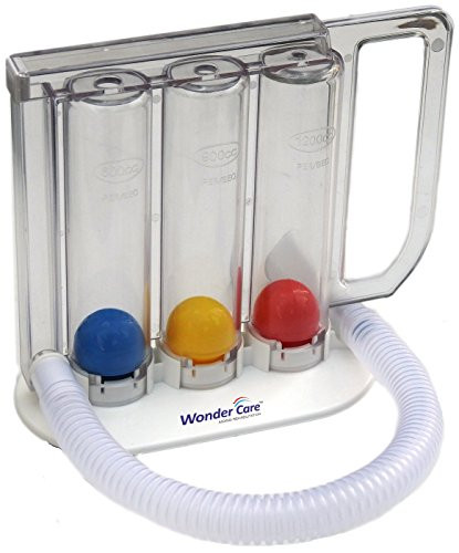 Wonder Care Deep Breathing Lung Exerciser   Washable   Hygienic   Breath Measurement System   with Handle