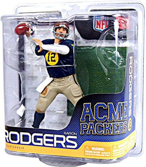 NFL Green Bay Packers McFarlane 2011 Series 27 Aaron Rodgers Throwback Action Figure NFL Green Bay Packers McFarlane 2011 Series 27 Aaron Rodgers Throwback Action Figure