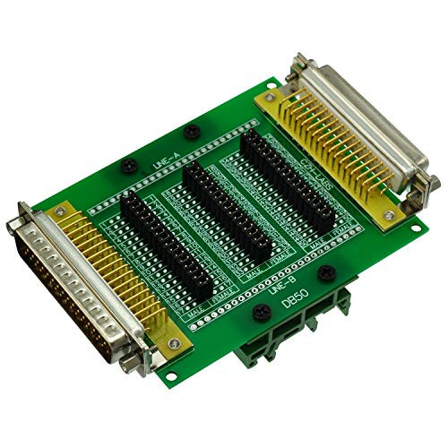 D-Sub Diagnostic Test Breakout Module Board with DIN Rail Mount Bracket DSUB DB50