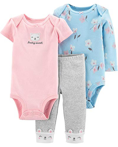 Carter s - 3-Piece Bear Little Character Set  Pink-Blue  18 Months