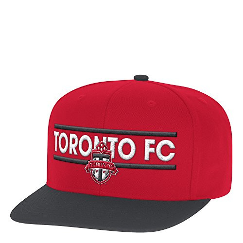 adidas MLS Toronto Fc Men s Dassler Flat Brim Snapback Hat  One Size  Red