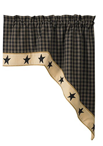 Park Designs Sturbridge Star Lined Swag, 72 x 36"