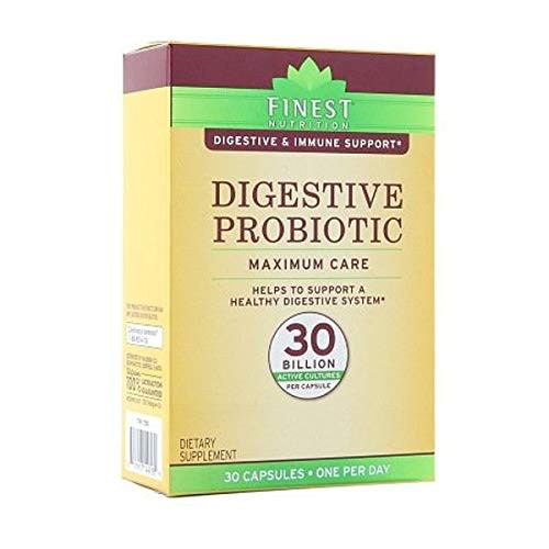 Finest Nutrition Digestive Probiotic Maximum Care Capsules 30 ea