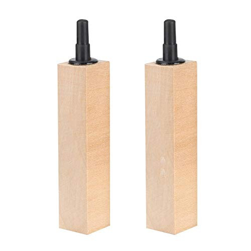 2Pcs-Set Natural Wooden Air Bubble Stone Diffuser Air Stone Cylinder Fine Bubbles Air Pump Accessories for Hydroponics Aquarium Tank PumpL