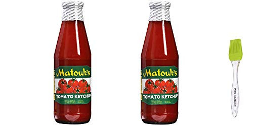 Matouk s Tomato Ketchup 26 oz Pack of 2 Bundled with PrimeTime Direct Silicone Basting Brush in a PTD Sealed Box