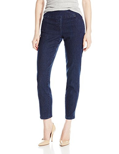 Ruby Rd- Women s Petite Pull-on Extra Stretch Denim Jean  Dark Indigo  16P