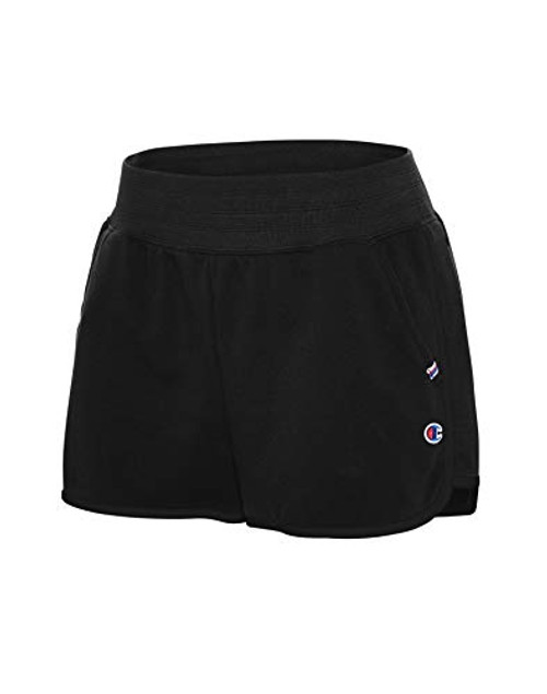 Champion Women s Campus French Terry Short  Black  X Small