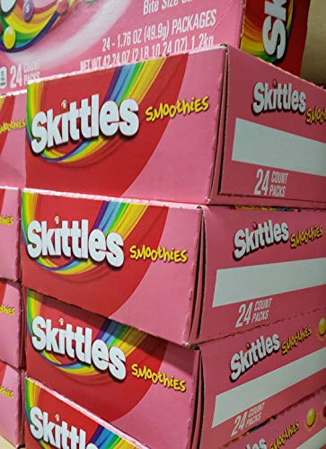 Skittles Smoothies Singles 1-76 Oz 36Count Box  Smoothie  1-76 Oz Pack Of 24