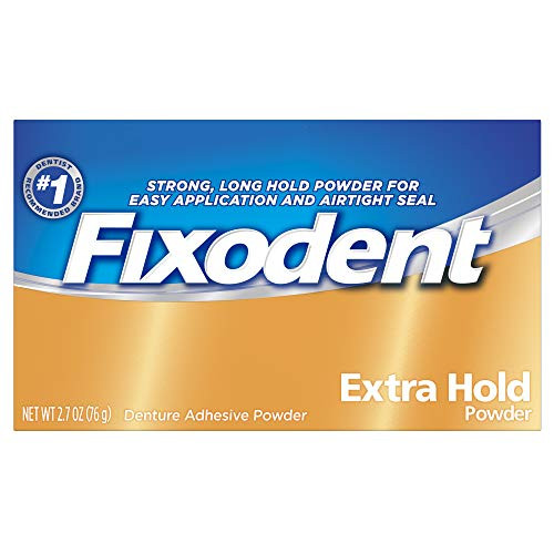 Fixodent Denture Adhesive Powder Extra Hold 2-70 oz Pack of 3