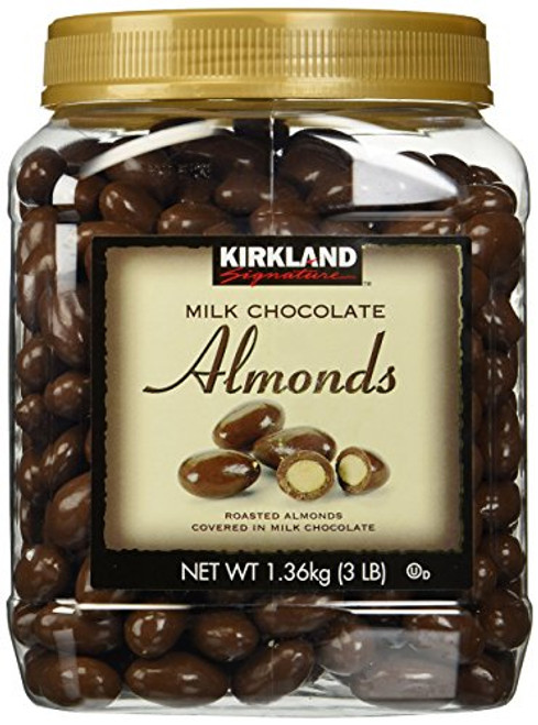 Kirkland Signature Milk Chocolate Roasted Almonds  48 Ounce Pack of 1