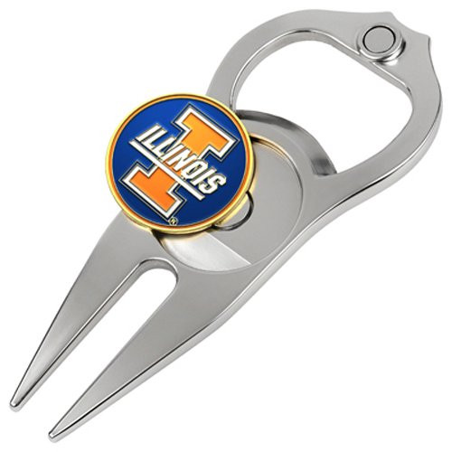 Hat Trick Openers 5-in-1 Divot Tool  Illinois Fighting Illini