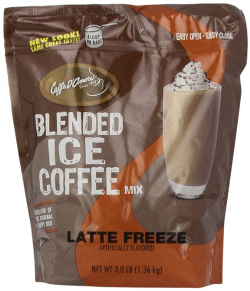 Frappe Freeze Iced Coffee Latte Blended Drink Mix  3 Pounds