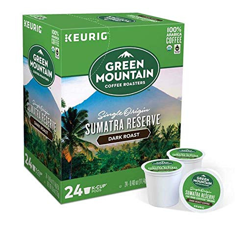 Keurig Coffee Pods K-Cups 16 - 18 - 22 - 24 Count Capsules ALL BRANDS - FLAVORS 24 Pods Green Mountain - Sumatra Reserve