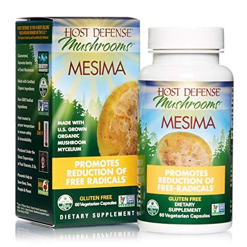 Host Defense  Mesima Capsules  Helps Reduce Free Radicals and Supports Immune Health  Mushroom Supplement  Vegan  Organic  60 Capsules 30 Servings
