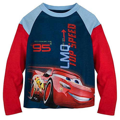 Disney Lightning McQueen Long Sleeve T-Shirt for Boys Size XS 4 Multi