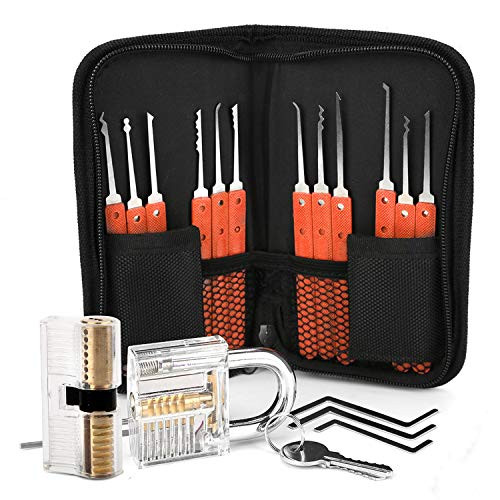 2 Locks Professional Set Training Kit 17 PCS Orange?