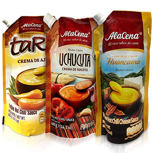 Alacena Crema Huancaina  Crema de Ajií Tari y Crema de Rocoto Uchucuta Combo