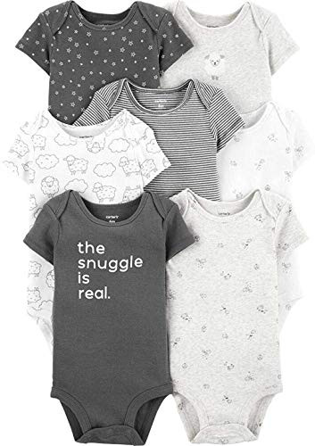 Carter s Baby Boys  7-Pack Original Bodysuits  Sleeveless 9 Months  Neutral