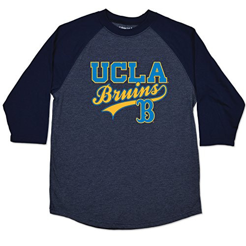 College Kids NCAA UCLA Bruins Youth Home Run Raglan Tee  7-X-Small  Navy