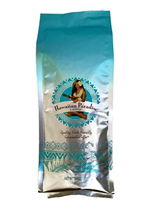 Hawaiian Paradise Coffee Hawaiian Roast Coffee Whole Bean 24oz- Bag - Premium Rich Signature Brewed  100  Arabica Gourmet Finest Beans
