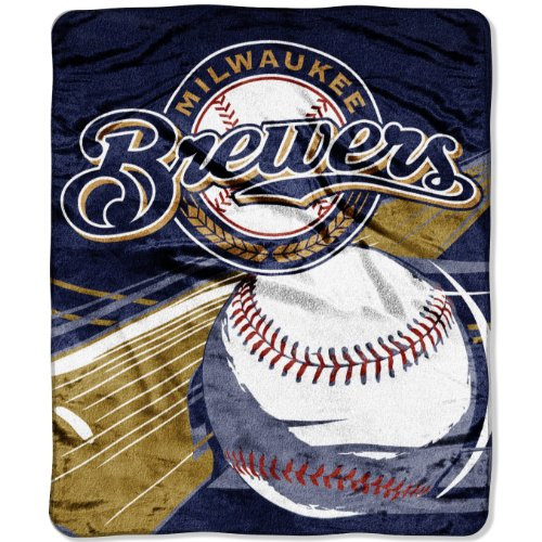 Officially Licensed MLB Big Stick Raschel Throw Blanket, Bedding, Soft & Cozy, Washable, 50" x 60"