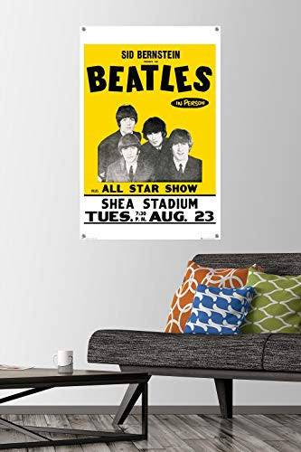 The Beatles - Shea Stadium Wall Poster with Push Pins