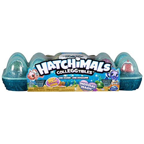 Hatchimals CollEGGtibles, Mermal Magic 12 Pack Egg Carton with Season 5, for Kids Aged 5 and Up (Styles May Vary)