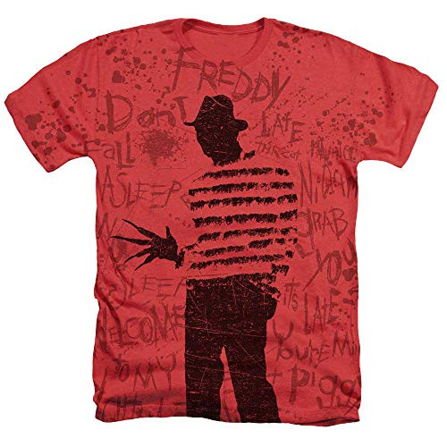 Nightmare on Elm Street Freddy All Over T Shirt   Stickers XX-Large