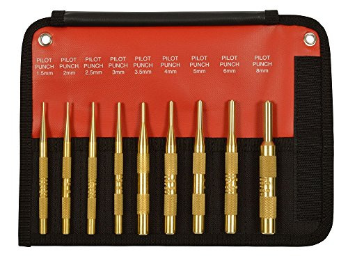 Mayhew Tools 61388 9 Piece Brass Pilot Punch Set