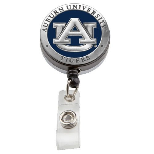 NCAA Premium Pewter Metal Badge Reel Auburn NCAA Premium Pewter Metal Badge Reel Auburn