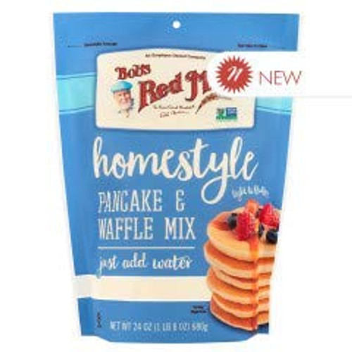 Bob s Red Mill Homestyle Pancake   Waffle Mix 2-24 ounce bags Just add water