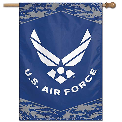 WinCraft Military Air Force 43677117 United States Air Force Digi Camo 28  x 40  Vertical Flag  Multicolor