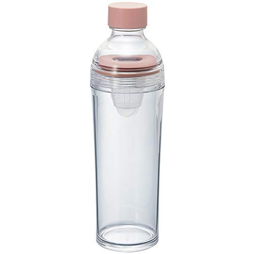 Hario Portable Cold Brew Tea Bottle  400ml  Smoky Pink