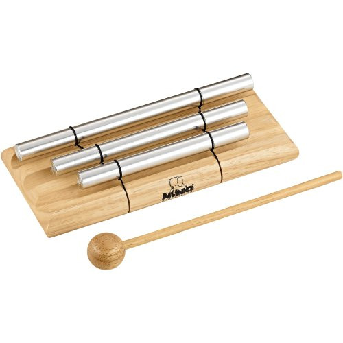 Nino Percussion NINO580 Handheld Energy Chimes  3 Rows  Natural Finish