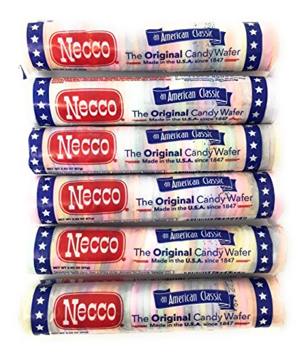 Necco Wafers Original Assorted Candy Rolls Set of 6