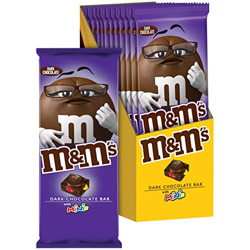 M M S MINIS Dark Chocolate Candy Bar 4-Ounce Bar Pack of 12 M M S MINIS Dark Chocolate Candy Bar 4-Ounce Bar Pack of 12