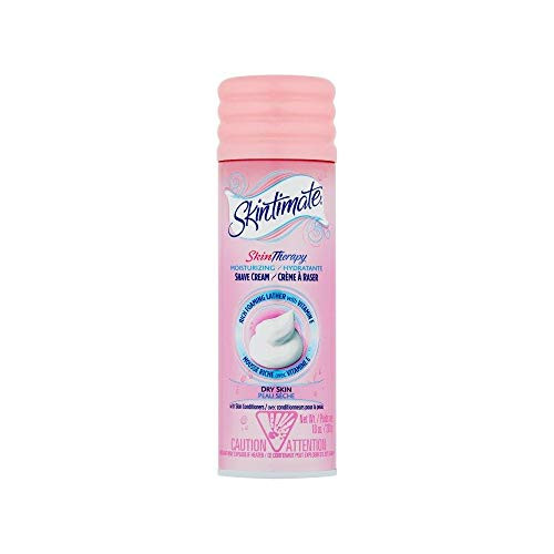 Skintimate Skin Therapy Moisturizing Shave Cream for Women Dry Skin with Vitamin E - 10 Ounce Pack of 6