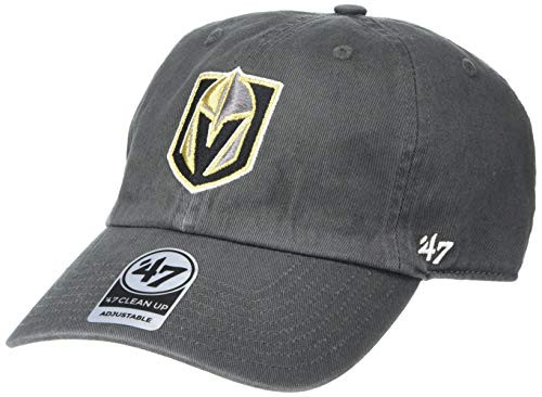 47 NHL Las Vegas Golden Knights Clean Up Adjustable Hat  One Size  Charcoal