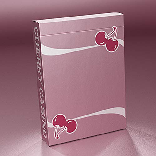 SYNCSPIKE Cherry Casino Flamingo Quartz Pink Playing Cards   Clear Protective Playing Cards Case