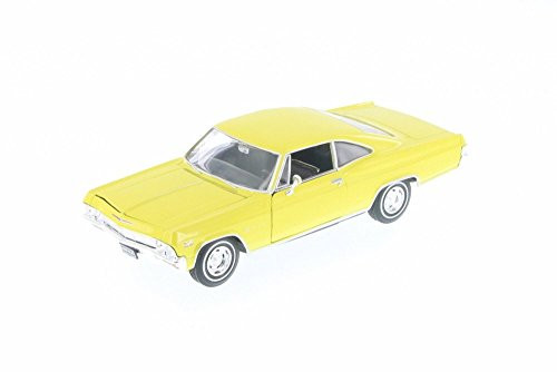 Welly 1965 Chevy Impala SS 396  Yellow 22417-4D - 1-24 Scale Diecast Model Toy Car but NO Box