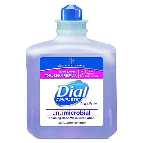 Dial Complete 81033  Antimicrobial Foaming Hand Wash  Cool Plum  1 Liter Refill  Pack of 1