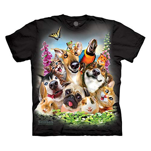 The Mountain Men s Pet Selfie T-Shirt  Black  3XL